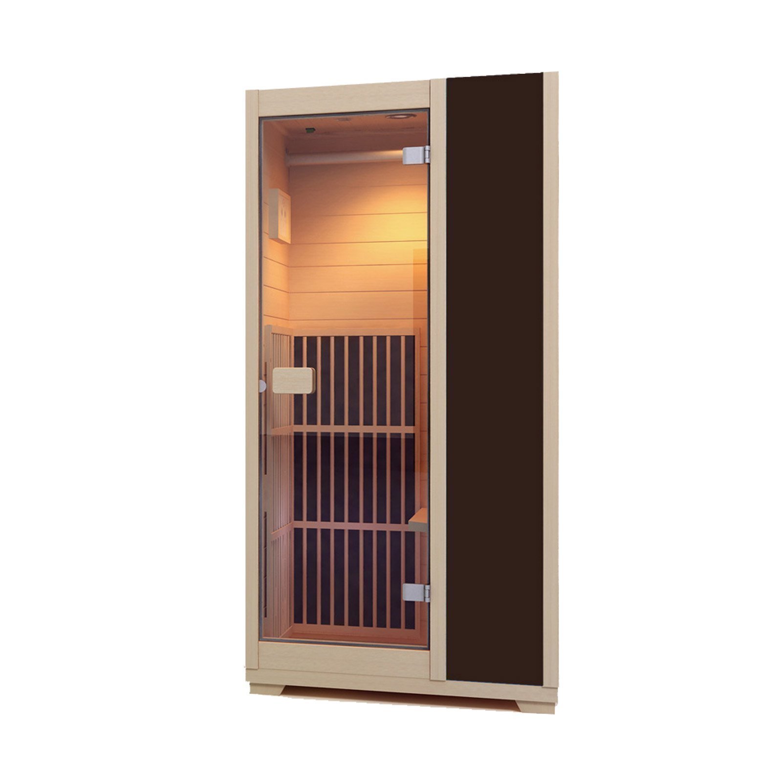 New Low EMF Zen 'Brighton' Infrared Sauna ZIV015 - Brown
