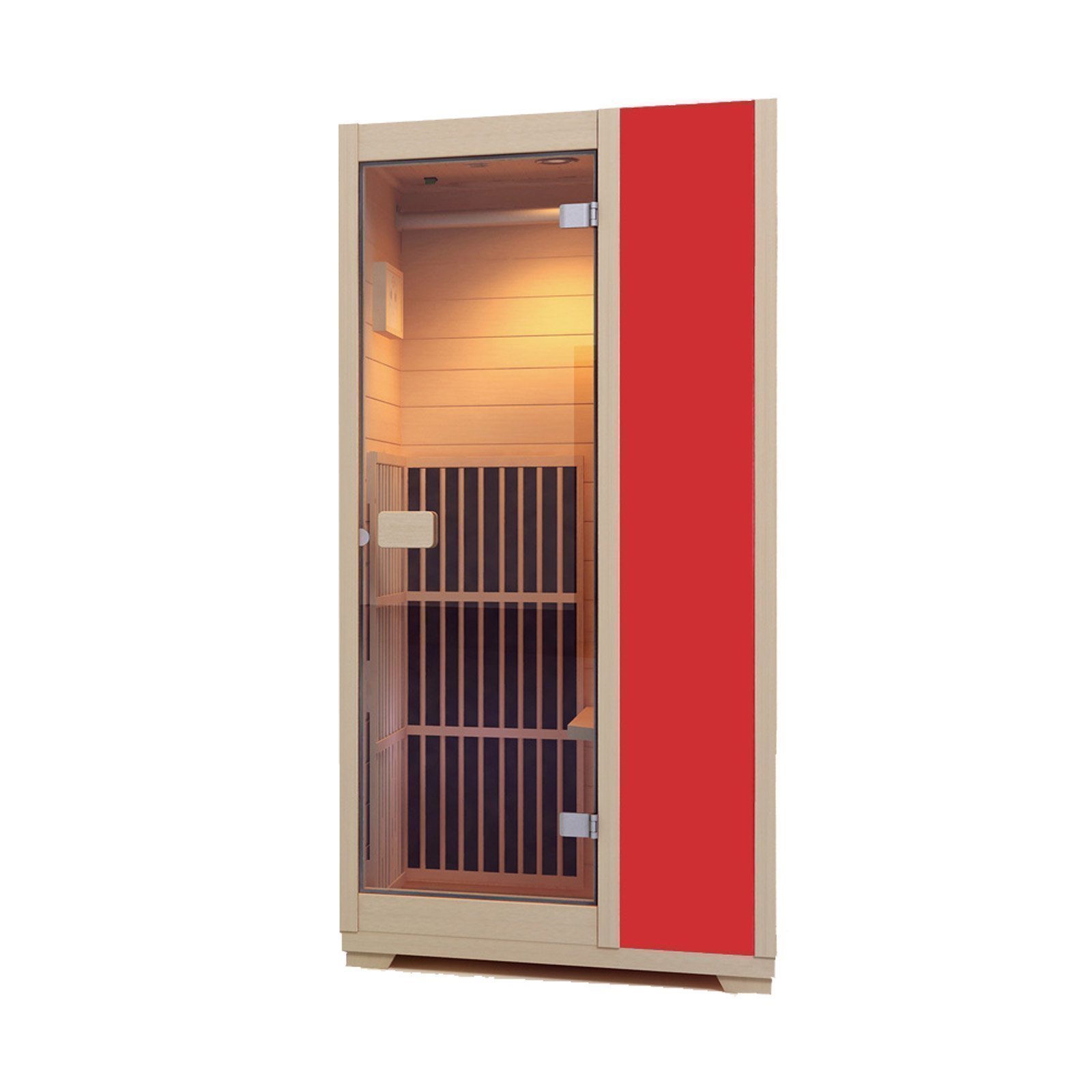 New Low EMF Zen 'Brighton' Infrared Sauna ZIV015 - Red